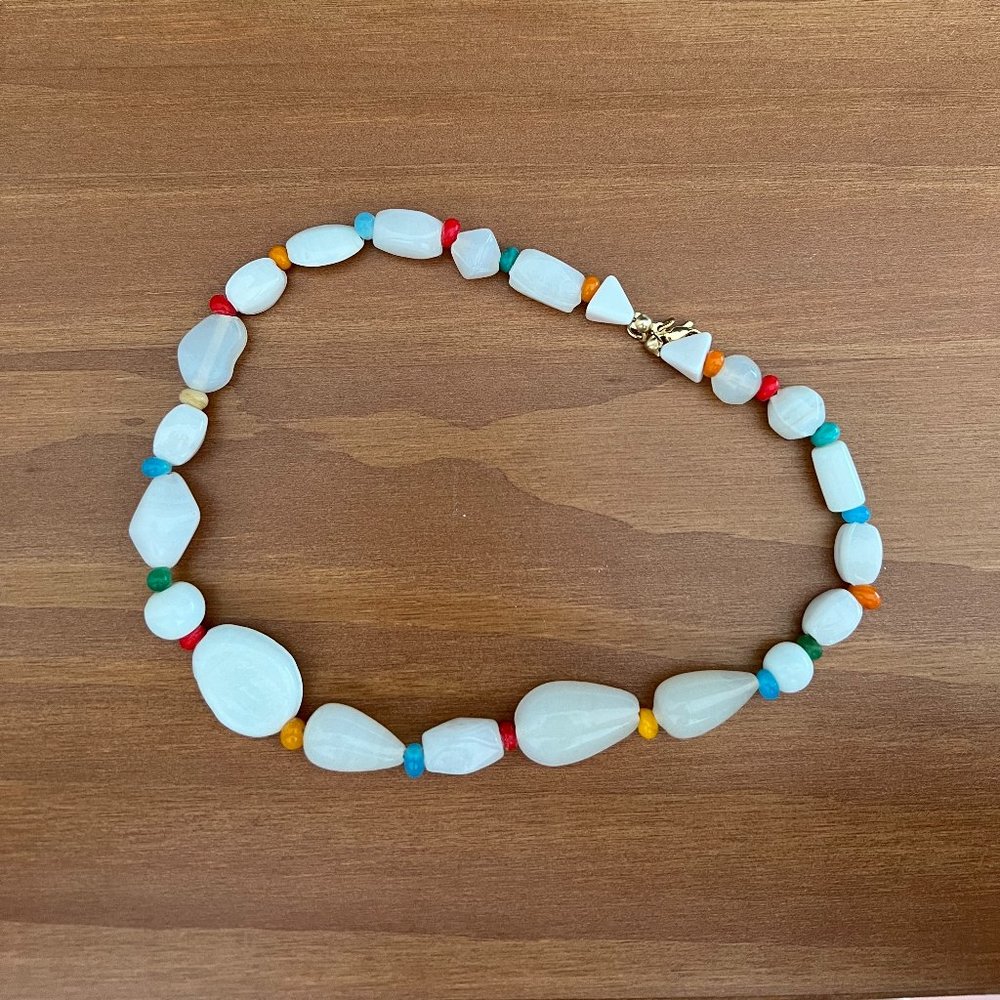 Beaded choker necklace